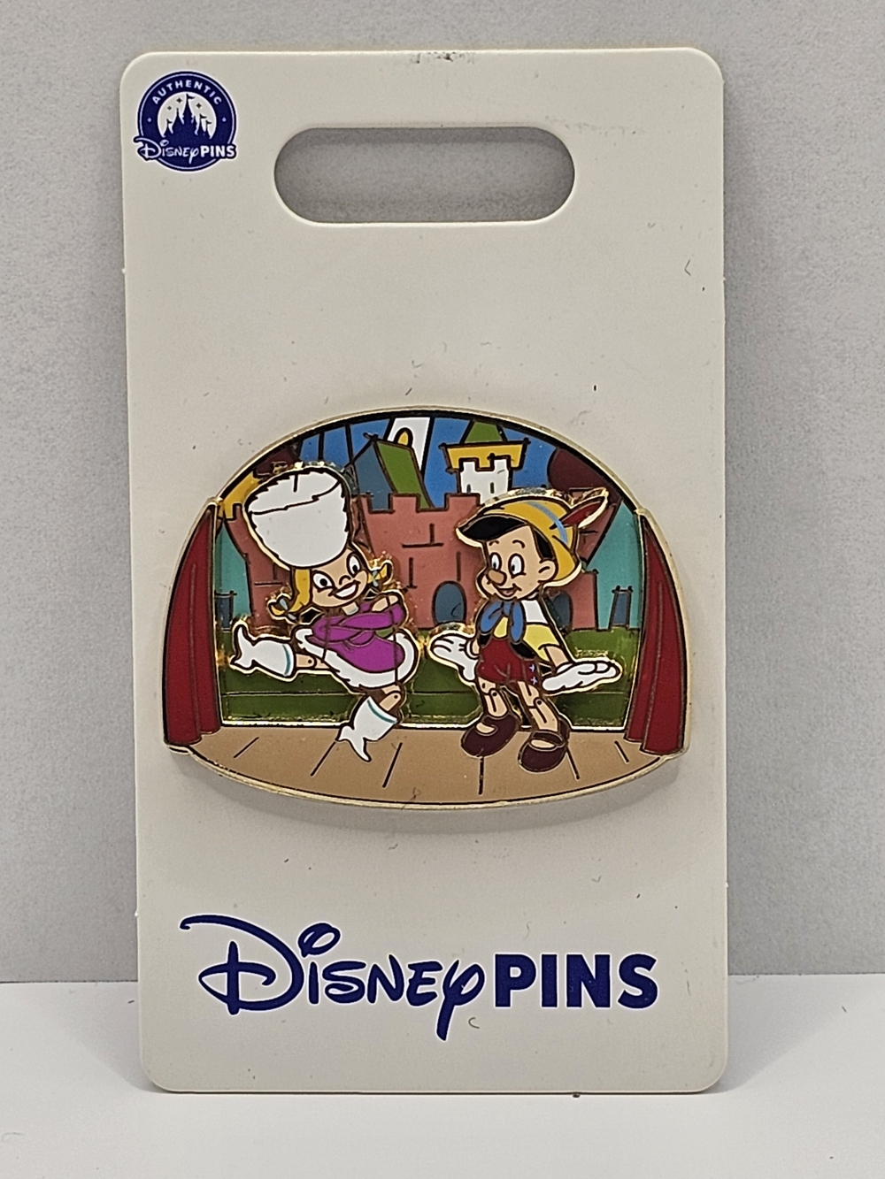 Pinocchio and Russian Puppet Girl on Stage OE Pin On Pin.